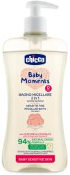 Chicco Baby Moments Sensitive șampon micelar pentru corp si par 500 ml