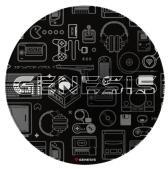 Genesis Tellur 300 Gear 100 cm Protective Gamer szőnyeg (NDG-2083) (NDG-2083)