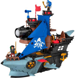 Mattel Fisher-Price Imaginext - Cápa szájú kalózhajó 2 kalózfigurával (JLC50) - morzsajatekbolt