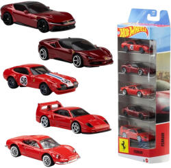 Mattel Hot Wheels kisautók 5 darabos szett - Ferrari (JLN12) - morzsajatekbolt