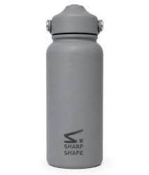 Sharp Shape kulacs, szívószálas, szürke