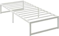 HomCom Ágykeret tárolóhellyel és acélrácsos alappal, 32, 5 cm magas, 200 x 90 cm, fehér (83D-220V01WT)