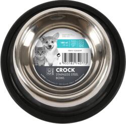 M-PETS Crock NEW Rozsdamentes acél tál gumival, XS 0, 18 l