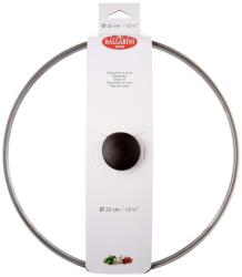 BALLARINI Capac de sticla Ballarini 1013096810, 32 cm, cu margine din otel inoxidabil, gri (68590821)