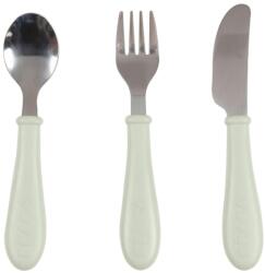Béaba Set de tacamuri pentru copii Beaba din inox, 3 piese, usor de utilizat, verde (92339118) Tacam