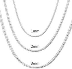 Silver Star ezüstlánc 1 mm, KL3 elegáns kiegészítő minden alkalomra, hossza 55 cm (18780)