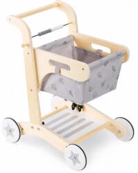 Ginger Home Premergător din lemn pentru copii 2 în 1 Ginger Home - Cărucior de cumpărături, Montessori (HL003)
