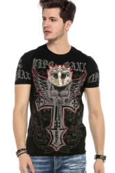 CIPO&BAXX Divatos Férfi Póló Ct567black (ct567black_m)