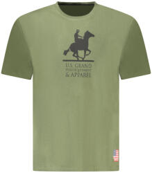 U. S. Grand Us Grand Férfi Rövid Ujjú Zöld Póló (au02650_ve16verm_m)