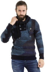 CIPO&BAXX Divatos Férfi Kötött Pulóver Matrózkék (cp261_navy_blue_xxl)