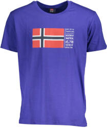 Norway 1963 Norvégia 1963 Férfi Rövid Ujjú Póló, Kék (836012_cc2024f_bluroyal_xl)