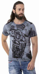 CIPO&BAXX Cipo & Baxx Divatos Férfi Póló Ct704 Grey (ct704_grey_l)