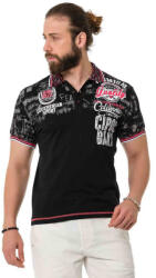 CIPO&BAXX Cipo & Baxx Divatos Férfi Póló Ct738 Black (ct738_black_xxl)