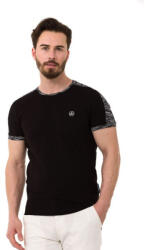 CIPO&BAXX Cipo & Baxx Divatos Férfi Póló Ct739 Black (ct739_black_s)