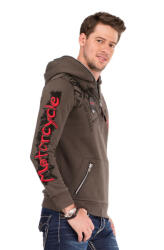 CIPO&BAXX Cipo & Baxx Divatos Férfi Kapucnis Pulóver Cl334 Khaki (cl334_khaki_xl)