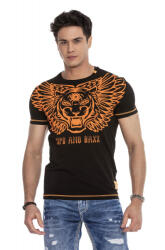 CIPO&BAXX Cipo & Baxx Divatos Férfi Póló Ct644 Black (ct644black_l)