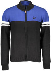 Gian Marco Venturi Férfi Fekete Kardigán (au00424-fedoro_nero_royal-blueblack_xl)