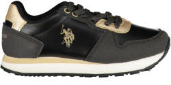 U. S. Polo Assn Us Polo Assn. Fekete Gyermek Sportcipő (nobik011kcnh2_neblk_28)