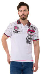 CIPO&BAXX Cipo & Baxx Divatos Férfi Póló Ct738 White (ct738_white_xl)