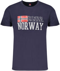 Norway 1963 Norvégia 1963 Férfi Rövid Ujjú Póló, Kék (846020_blblu_xl)
