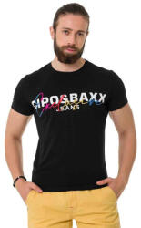CIPO&BAXX Cipo & Baxx Divatos Férfi Póló Ct712 Black (ct712_black_l)