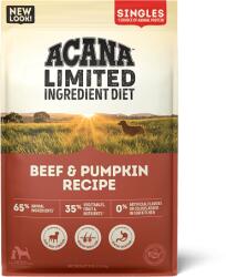 ACANA Singles Beef & Pumpkin - marha és sütőtökös recept száraz kutyaeledel 2kg
