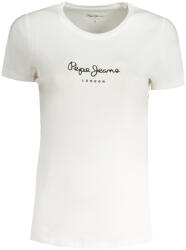 PEPE JEANS Női Rövid Ujjú Póló, Fehér (pl505202newvirginia_bi800_xl)