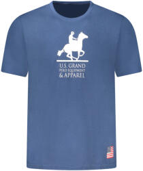 U. S. Grand Us Grand Férfi Rövid Ujjú Póló, Kék (au02650_bl2jeans_s)