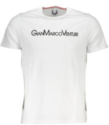 Gian Marco Venturi Férfi Rövid Ujjú Póló, Fehér (au00665p-calimero_bianco_whiteblack_2xl)