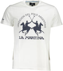 La Martina Férfi Rövid Ujjú Póló, Fehér (xmr011js206_c0de6c7_bianco0000_m)