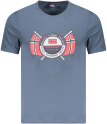 Norway 1963 Norvégia 1963 Férfi Rövid Ujjú Póló, Kék (856028_blgalaxy_2xl)