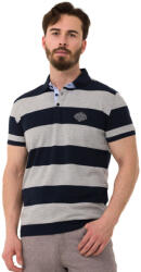 CIPO&BAXX Cipo & Baxx Divatos Férfi Póló Ct741 Navy Blue-grey (ct741_navy_blue_grey_xl)