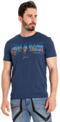 CIPO&BAXX Cipo & Baxx Divatos Férfi Póló Ct717 Navy Blue (ct717_navy_blue_m)