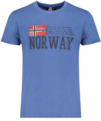 Norway 1963 Norvégia 1963 Férfi Rövid Ujjú Póló, Kék (846020_bldenim_xl)