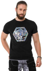 CIPO&BAXX Cipo & Baxx Divatos Férfi Póló Ct720 Black (ct720_black_xl)