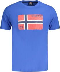 Norway 1963 Norvégia 1963 Férfi Rövid Ujjú Póló, Kék (866020_blbluett_xl)