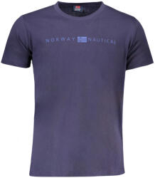 Norway 1963 Norvégia 1963 Férfi Rövid Ujjú Póló, Kék (846011_blblu_m)