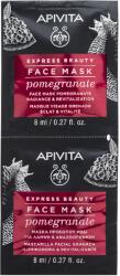 APIVITA Masca de fata revitalizanta cu extract de rodie, 2*8 ml, Apivita Masca de fata