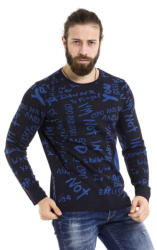 CIPO&BAXX Cipo & Baxx Férfi Kötött Pulóver Cp276 Navy Blue (cp276_navy_blue_l)