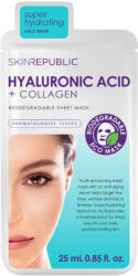 Skin Republic Masca servetel cu Acid Hialuronic si Colagen, 25 ml, Skin Republic Masca de fata