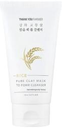 Thank You Farmer Masca-spuma din argila pentru curatarea tenului Rice Pure, 150ml, Thank You Farmer - springfarma Masca de fata