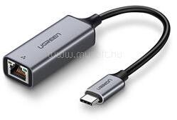 UGREEN US316 adapter kábel Ethernet aljzat - Type-C, 10cm, SÖTÉTSZÜRKE (UGREEN_50737B) (UGREEN_50737B)