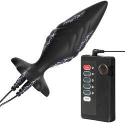 SuperLove E-Stim Silicone Anal Plug Set Black