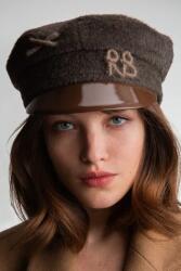 Ruslan Baginskiy beretă cu cozoroc de damă din bumbac Monogram-embellished Baker Boy Cap 9BY2-CADZHT_89X (KPC09.WVAA.WRB)