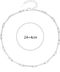 DRESCHER Jewellery Ezüst bokalánc cirkónia díszítéssel