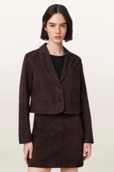 AllSaints blazer pentru femei din piele întoarsă APTON SUEDE 9BY2-KZDZMN_89X (W028LF)