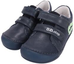 D. D. STEP pantofi cu velcro pentru băieți - fluorescenți albastru (14F238)