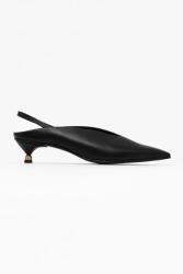 Vanda Novak tocuri cu toc jos din piele Molly Deep Black 9BY2-OBDU22_99X