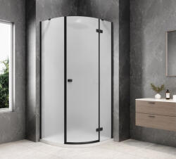 SAPHO GLOBE BLACK íves zuhanykabin, 900x900mm, jobbos, matt üveg GB2690MRB (GB2690MRB)