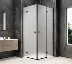 SAPHO GLOBE GUN METAL sarokbelépős zuhanykabin, 1000x800mm, matt üveg GB5080MGM (GB5080MGM)